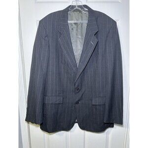 Christian Dior Monsieur Men’s Pin Stripe Sports Coat Blazer Dark Gray Size 43L